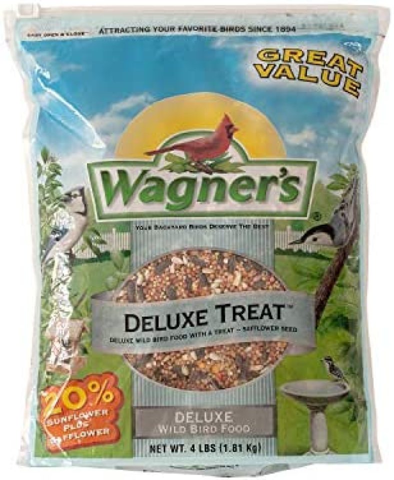 Wagner’s 62067 Deluxe Treat Blend Wild Bird Food, 4 Pound (Pack of 1)