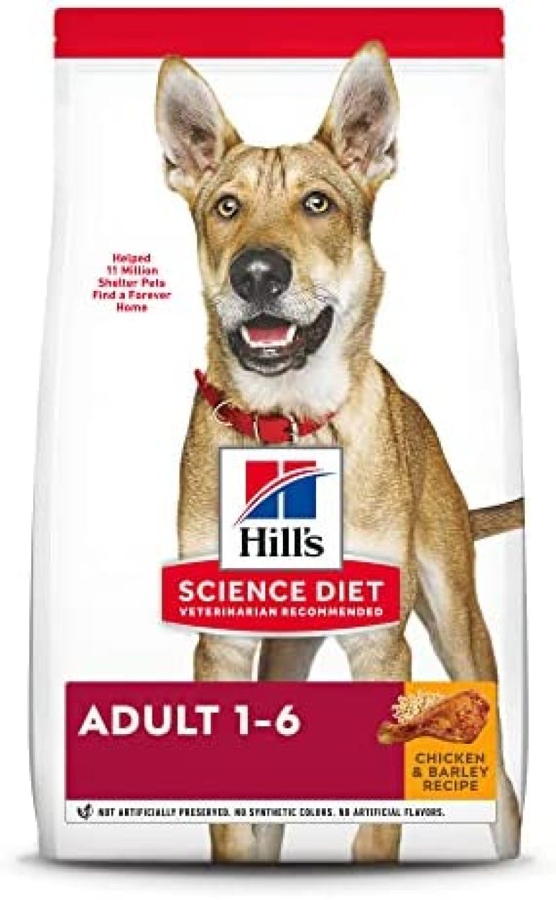 Hill’s Science Diet Dry Dog Food, Adult, Chicken & Barley Recipe, 15 lb. Bag