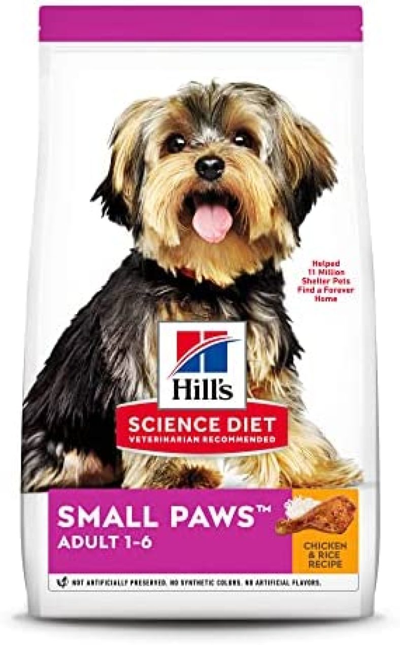 Hill’s Science Diet Adult Small & Toy Breed Dry Dog Food, Chicken Meal & Rice Recipe, 15.5 lb. Bag